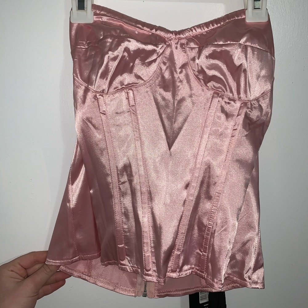 Pink corset top